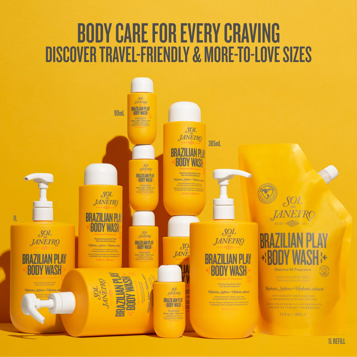4 Play Moisturizing Shower Cream Gel Body Wash 385mL