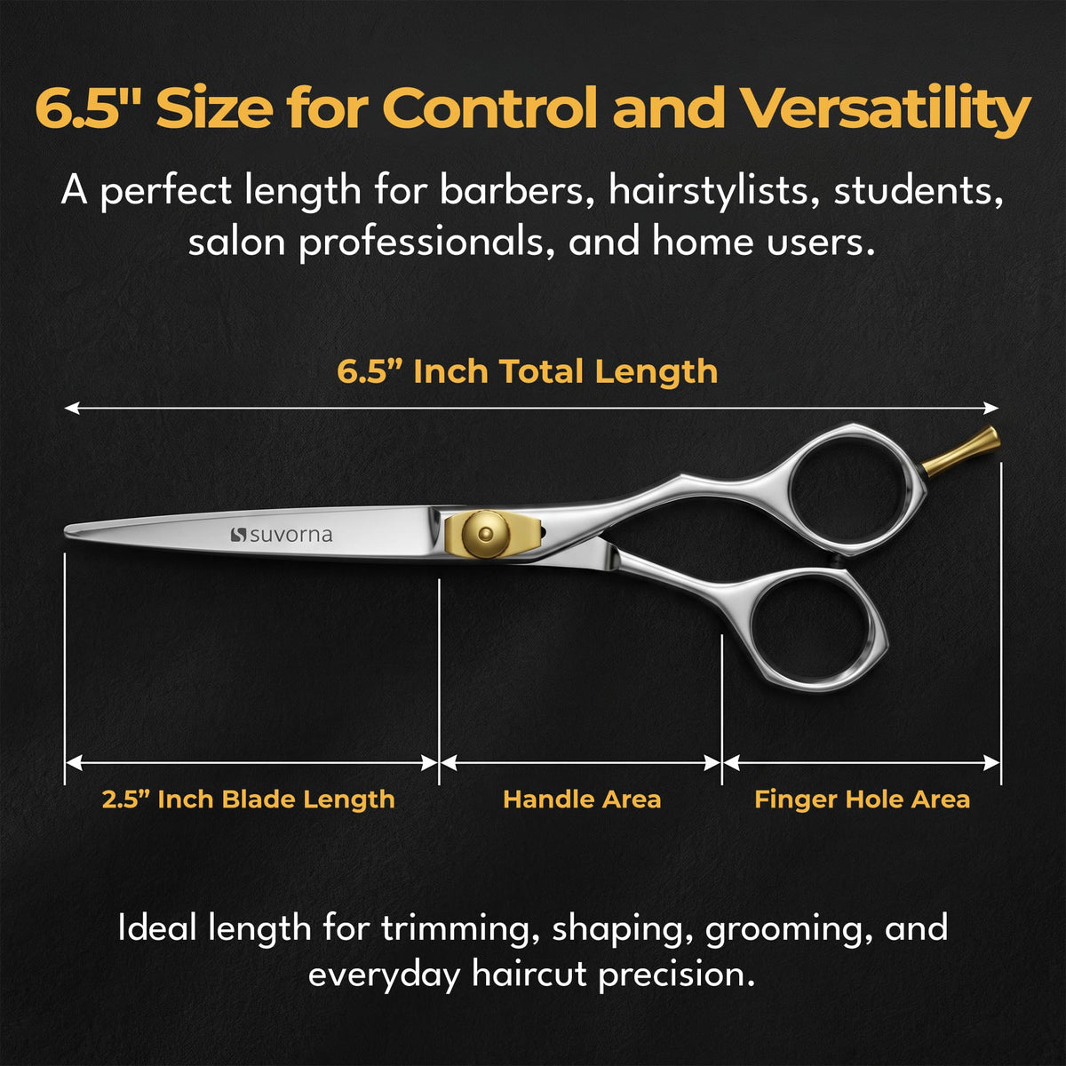 Suvorna Ador 6" Value Professional Barber Hair Cutting Salon Shears Scissors 2101