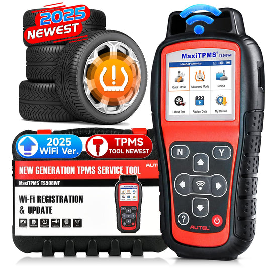 Autel MaxiTPMS TS508WF Herramienta de reinicio (original 2025 nueva) actualizada de TS508, TS601, programa MX-Sensores (315/433 MHz), activar/reiniciar todos los sensores, TPMS restablecer,