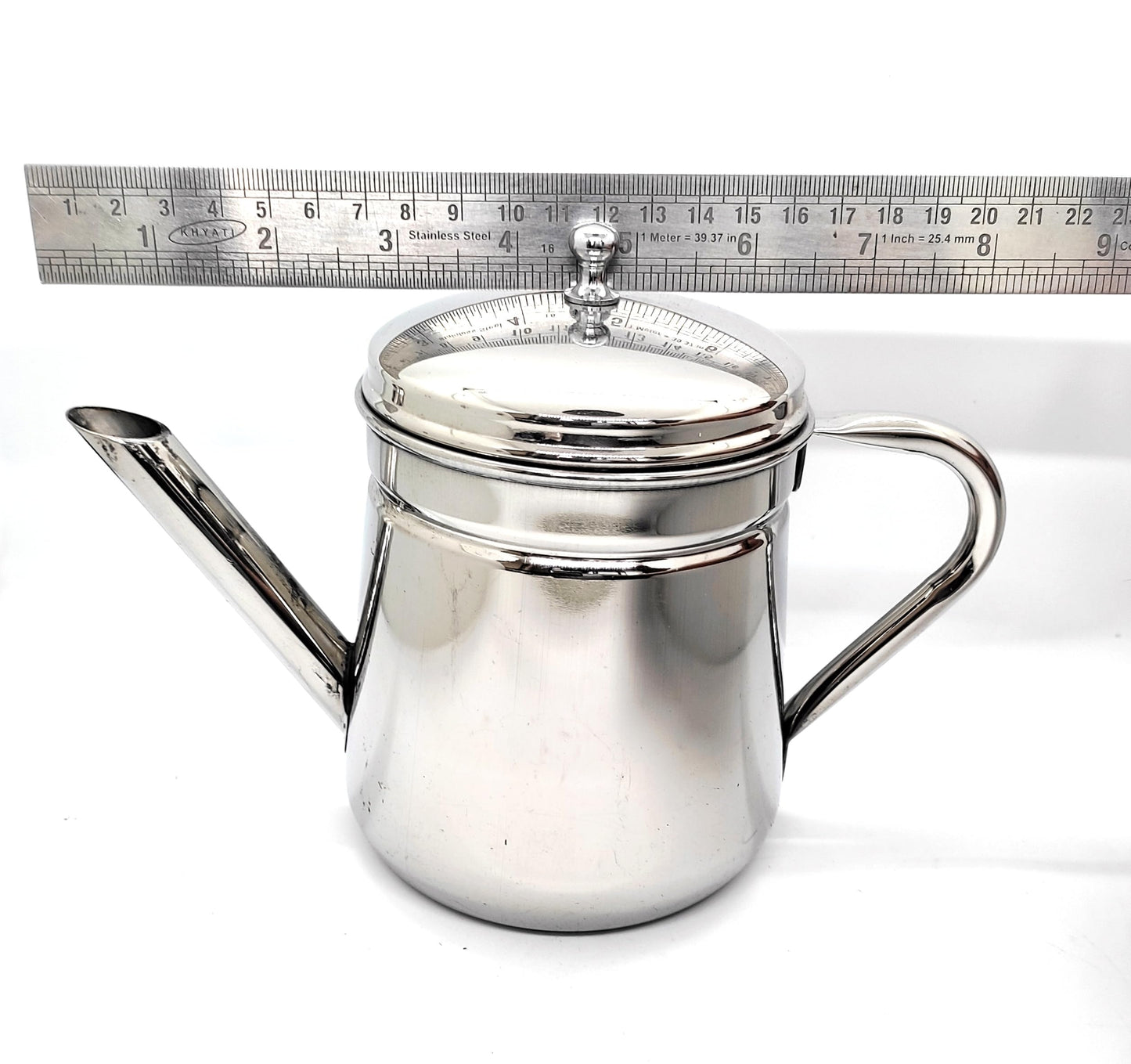 KERAM - Cafetera Percoladora, 10.8 fl oz (300 ml), capacidad de 4-6 tazas, acero inoxidable, cafetera portátil para acampar no eléctrica