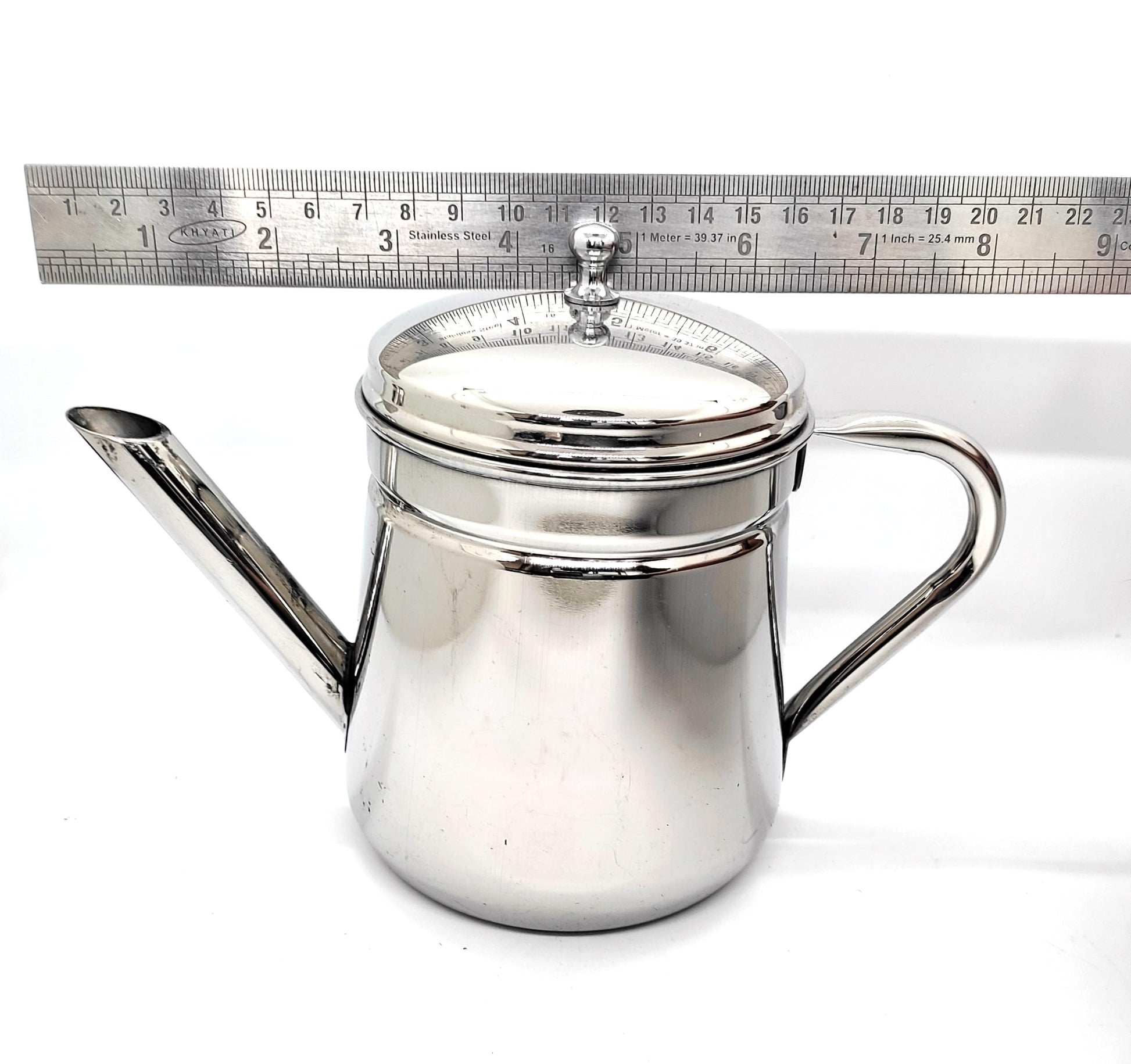 KERAM - Cafetera Percoladora, 10.8 fl oz (300 ml), capacidad de 4-6 tazas, acero inoxidable, cafetera portátil para acampar no eléctrica