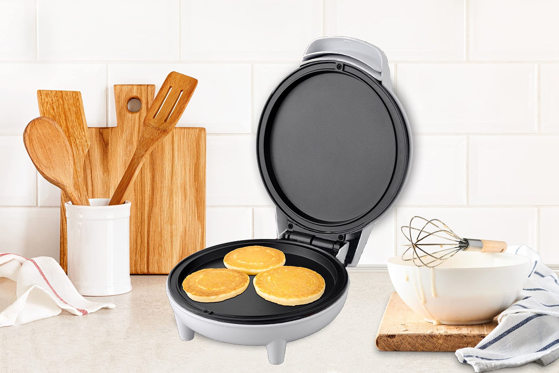 Courant - Plancha compacta y mini horno de 7 pulgadas, plancha personal