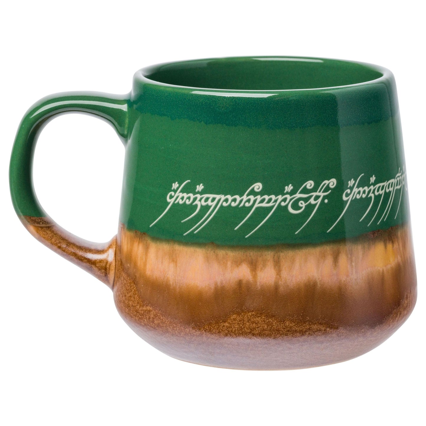 Taza de Cerámica Silver Buffalo Elven Text Alto Brillo 18 oz