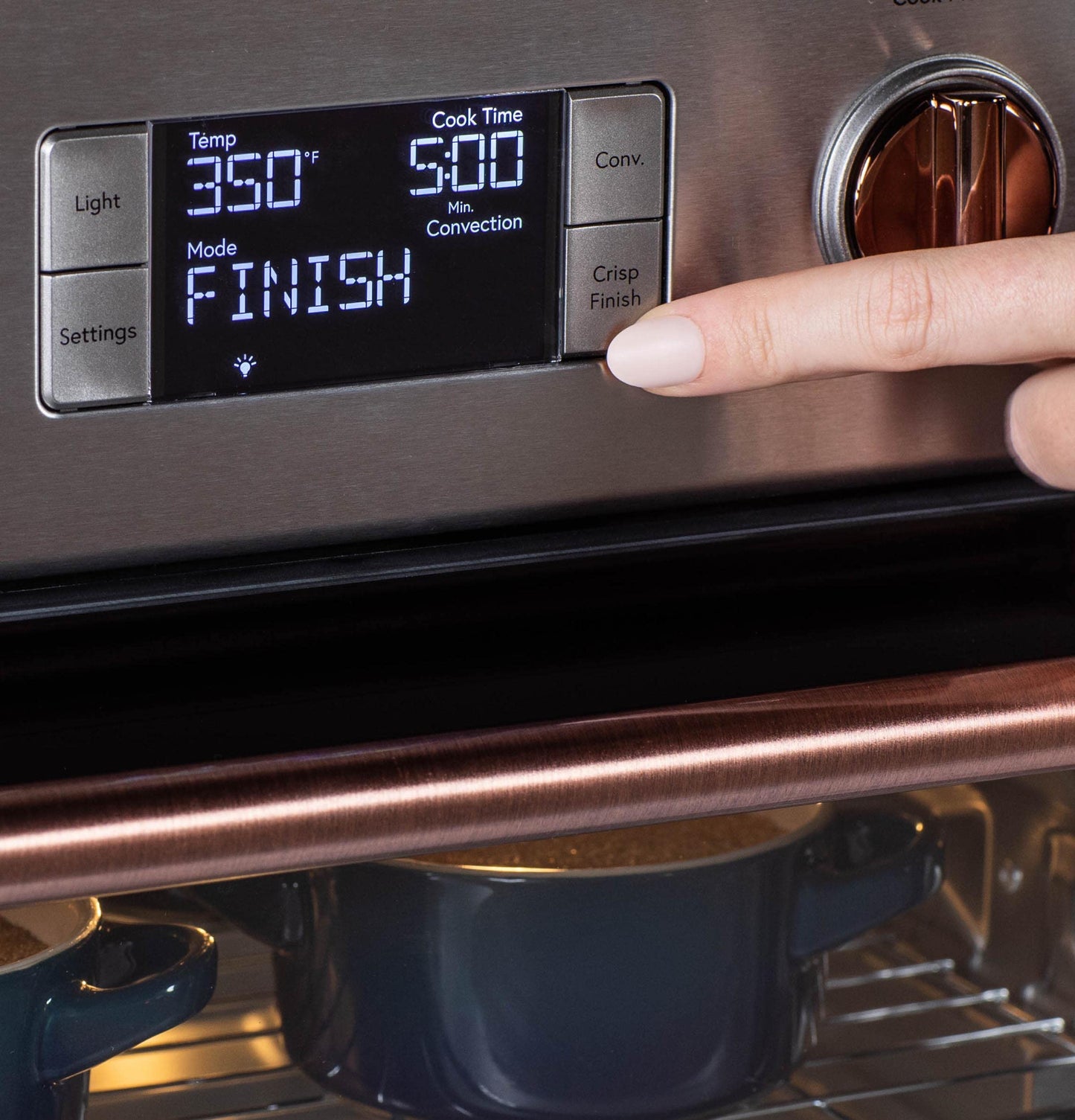 Horno Café Couture WiFi con 14 Modos de Cocción Esenciales y Control de Voz