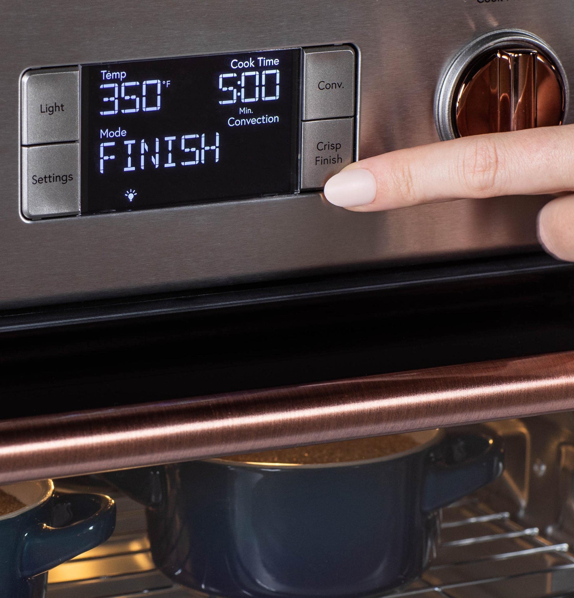 Horno Café Couture WiFi con 14 Modos de Cocción Esenciales y Control de Voz