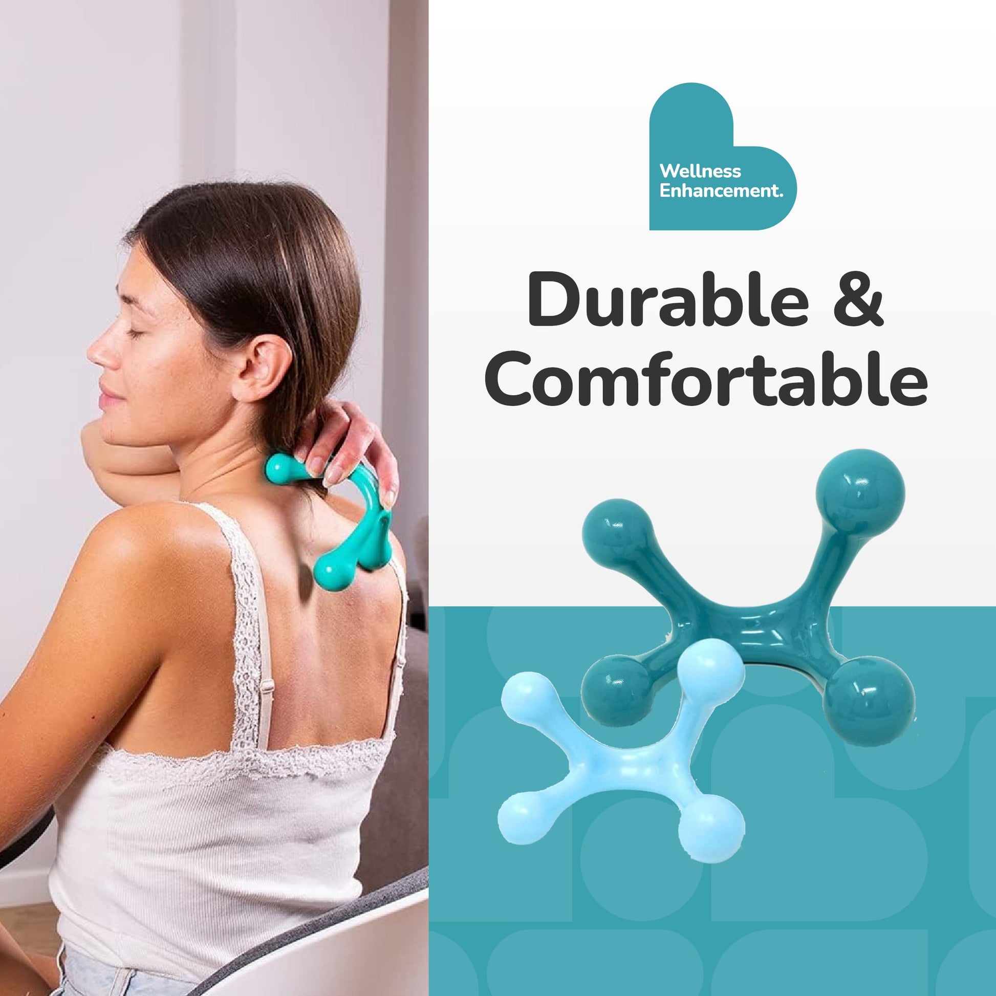 Bioswiss Wellness Relaxing Soother and 4 Point Therapeutic Massager Duo 2 Pack