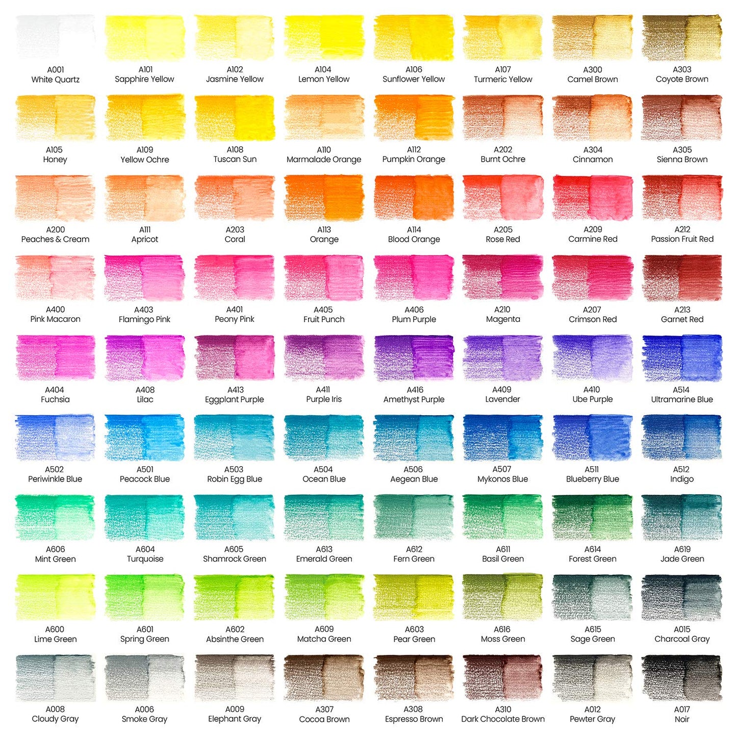 Arteza Lápices de colores profesionales para adultos y niños, Juego de 72, Estuche portátil de latón, minas resistentes a las roturas, Lápices para colorear, dibujar y sombrear