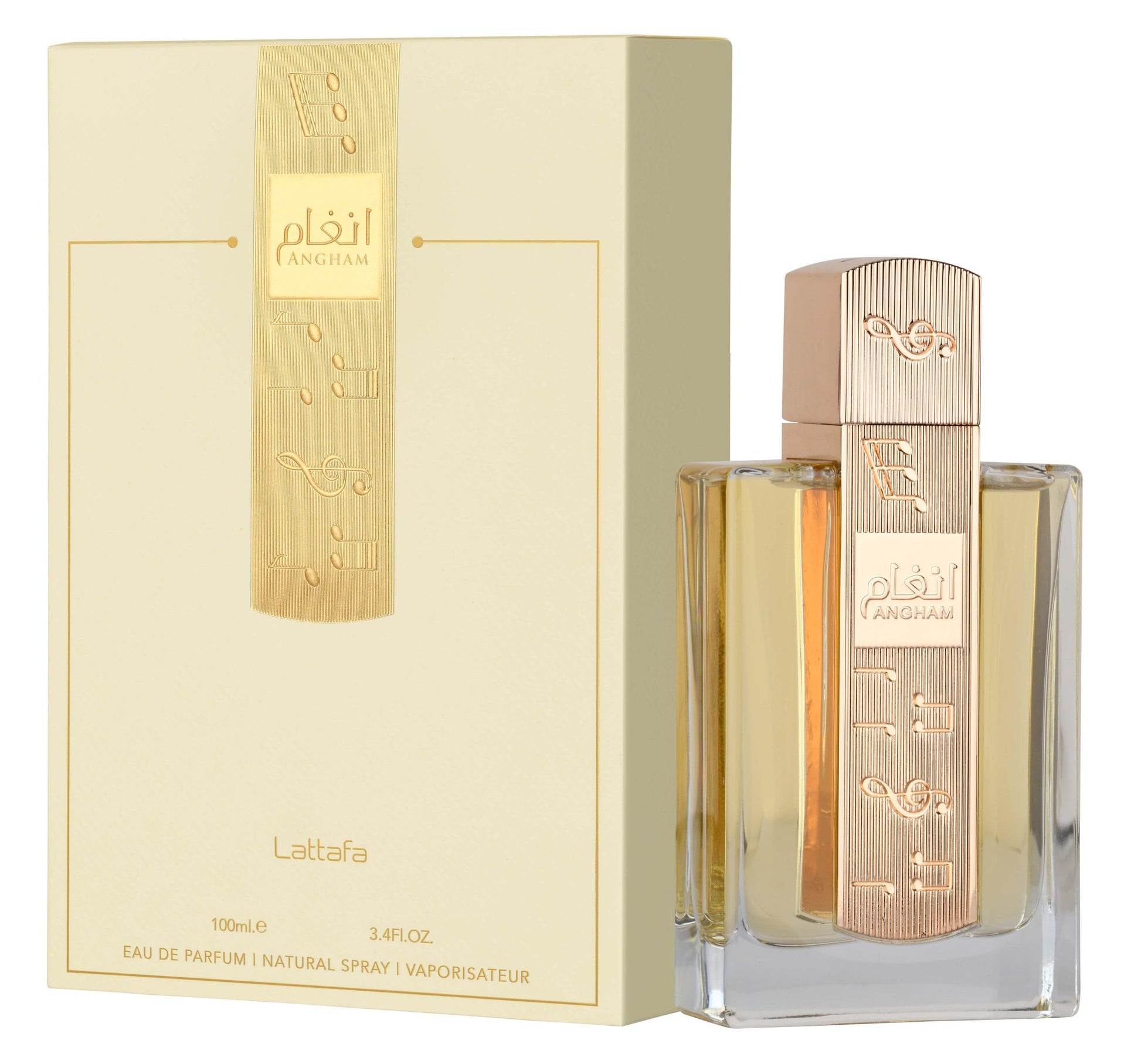 Lattafa Angham Eau de Parfum Spray for Unisex, 3.4 Ounce