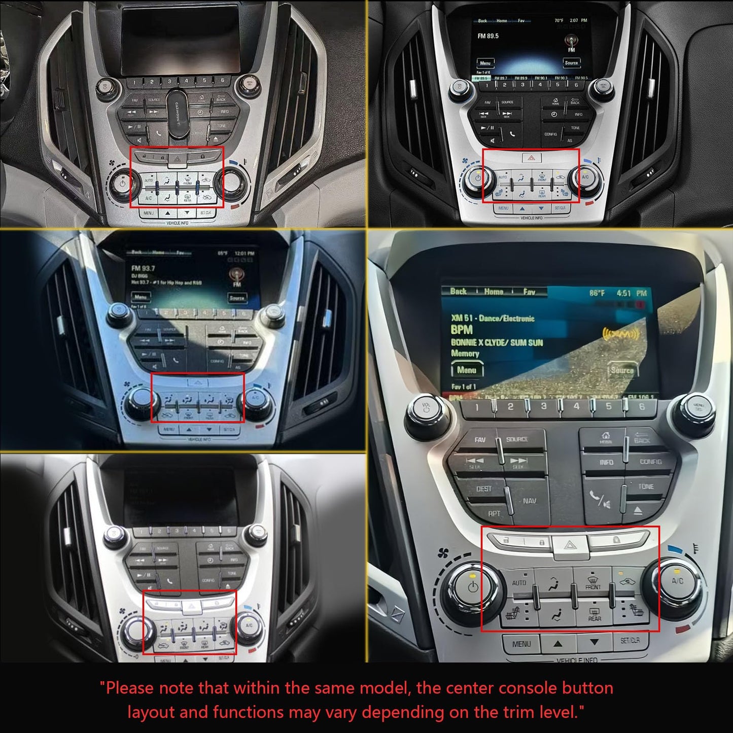 Estéreo para Auto Android 12, Pantalla Táctil HD de 10.1 Pulgadas, Reproductor de Radio con Navegación GPS WiFi y Cámara de Respaldo para Chevrolet Equinox, GMC Terrain 2012-2017 (2+32G Sin Bloqueo)