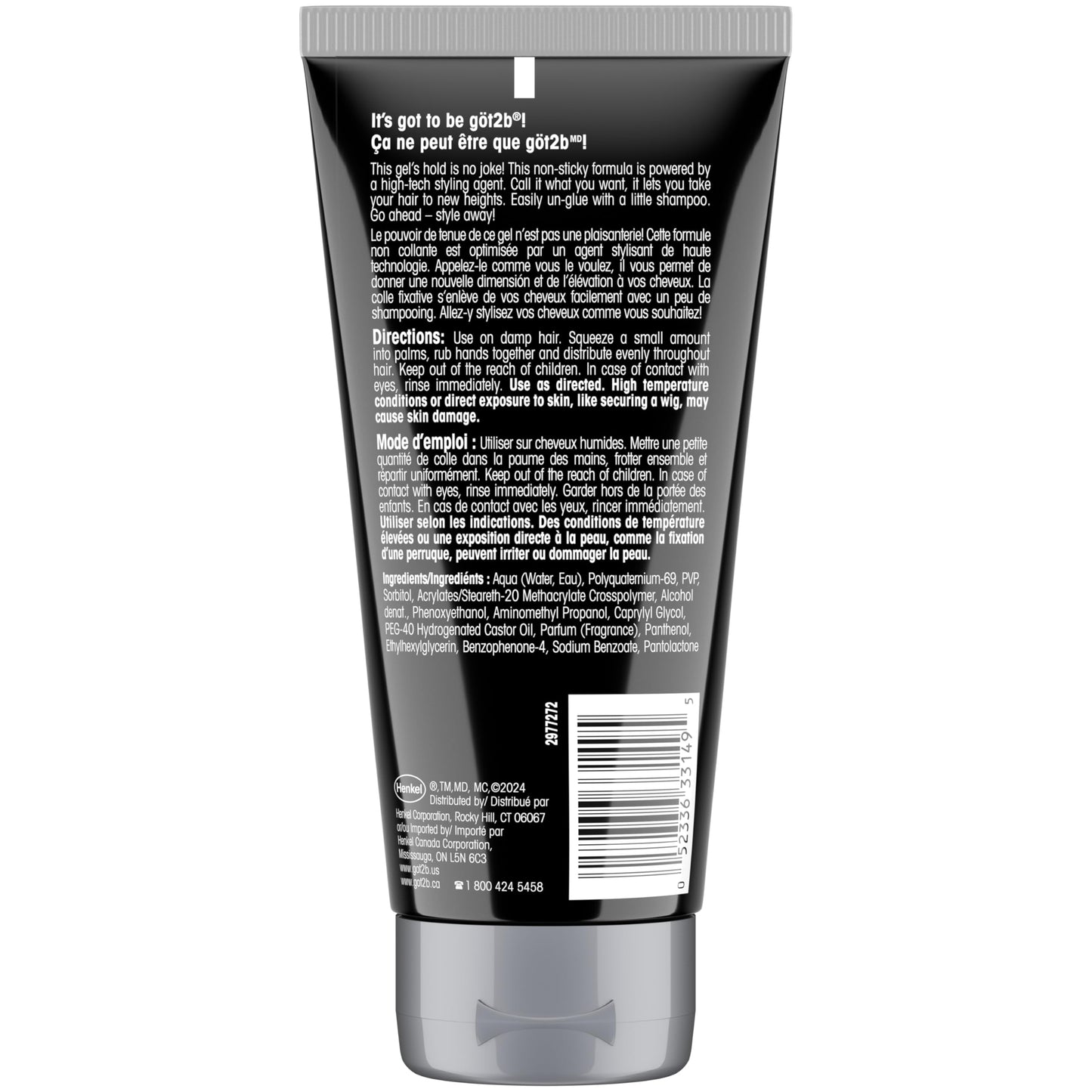 Got2b Gel de peinado invencible ultra pegado, 6 onzas