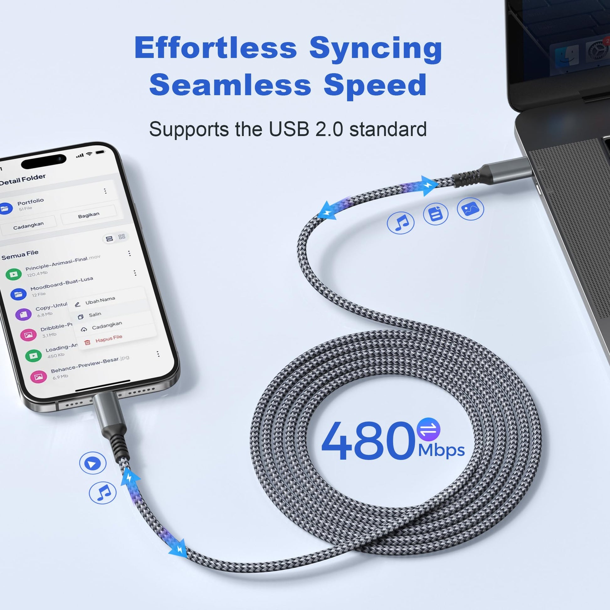 Basesailor Tipo C a C 100W Cable 1M con adaptador USB,Entrega de energía rápida carga de coche PD cable carga para iPhone 16 15 Plus Pro Max,iPad Pro Air 5 4 Mini 6,Samsung Galaxy S24 S23 S22 FE Ultra