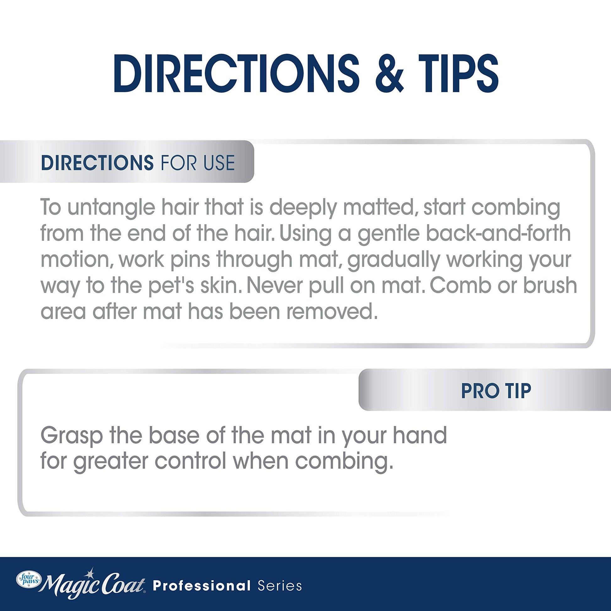 Four Paws Magic Coat Professional Series Herramientas de aseo para mascotas, recortadoras, cortauñas y cepillos