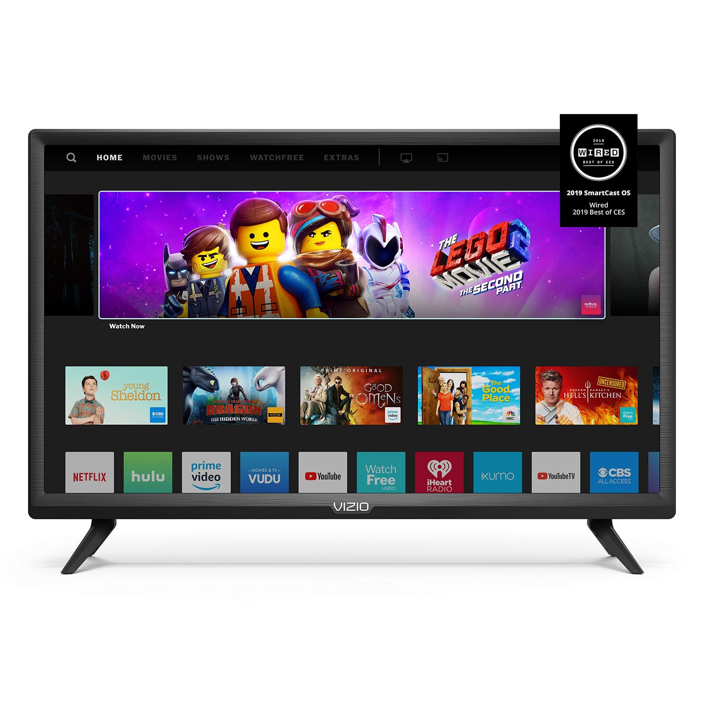 Smart TV 32 Pulgadas VIZIO Serie D Full HD 1080p con Apple AirPlay y Chromecast Integrado Negro