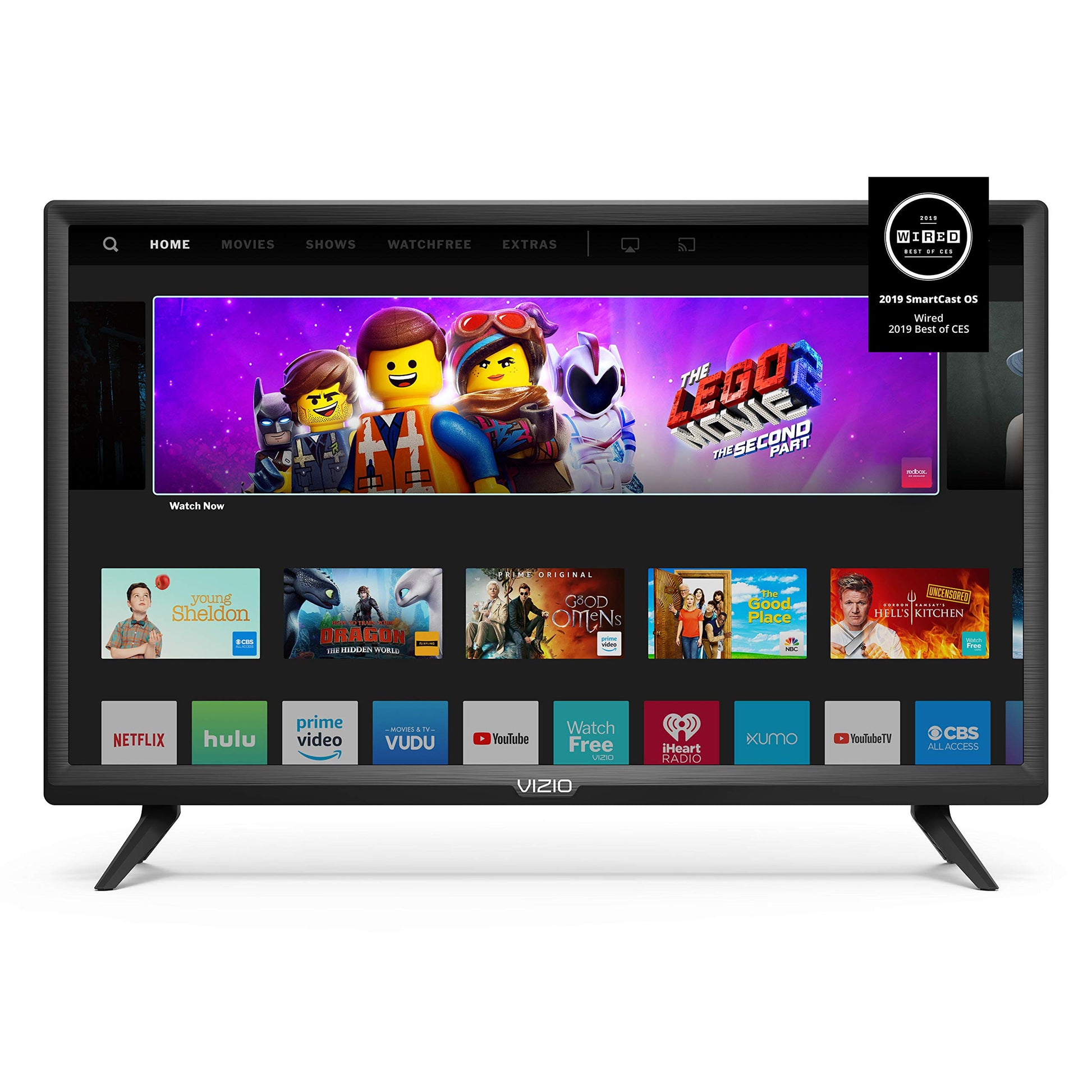 Smart TV 32 Pulgadas VIZIO Serie D Full HD 1080p con Apple AirPlay y Chromecast Integrado Negro