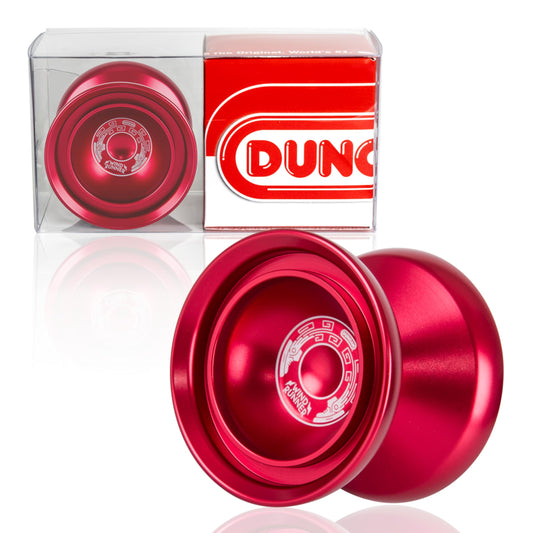 Duncan Toys Windrunner YoYo [Rojo] - YoYo de Aluminio de Nivel Profesional sin Respuesta con Doble llanta, rodamiento cóncavo, Respuesta de Pegatina SG