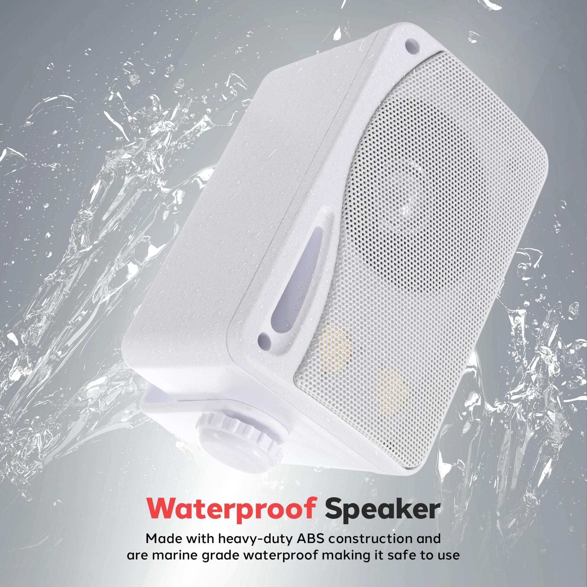 Juego de Parlantes de Exterior 3 Vías PYLE Blanco para Uso en Interior y Exterior