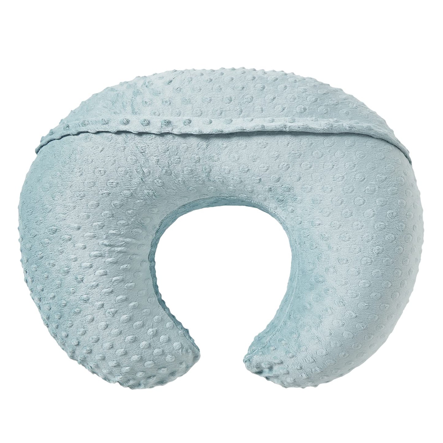 QUENESS Almohada y posicionador de lactancia, lactancia materna, alimentación con biberón, soporte para sentarse al bebé con funda extraíble ultra suave, soporte para el tiempo de abdomen para bebés y