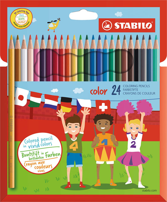 Lápiz para Colorear STABILO Varios Colores 24 Unidades