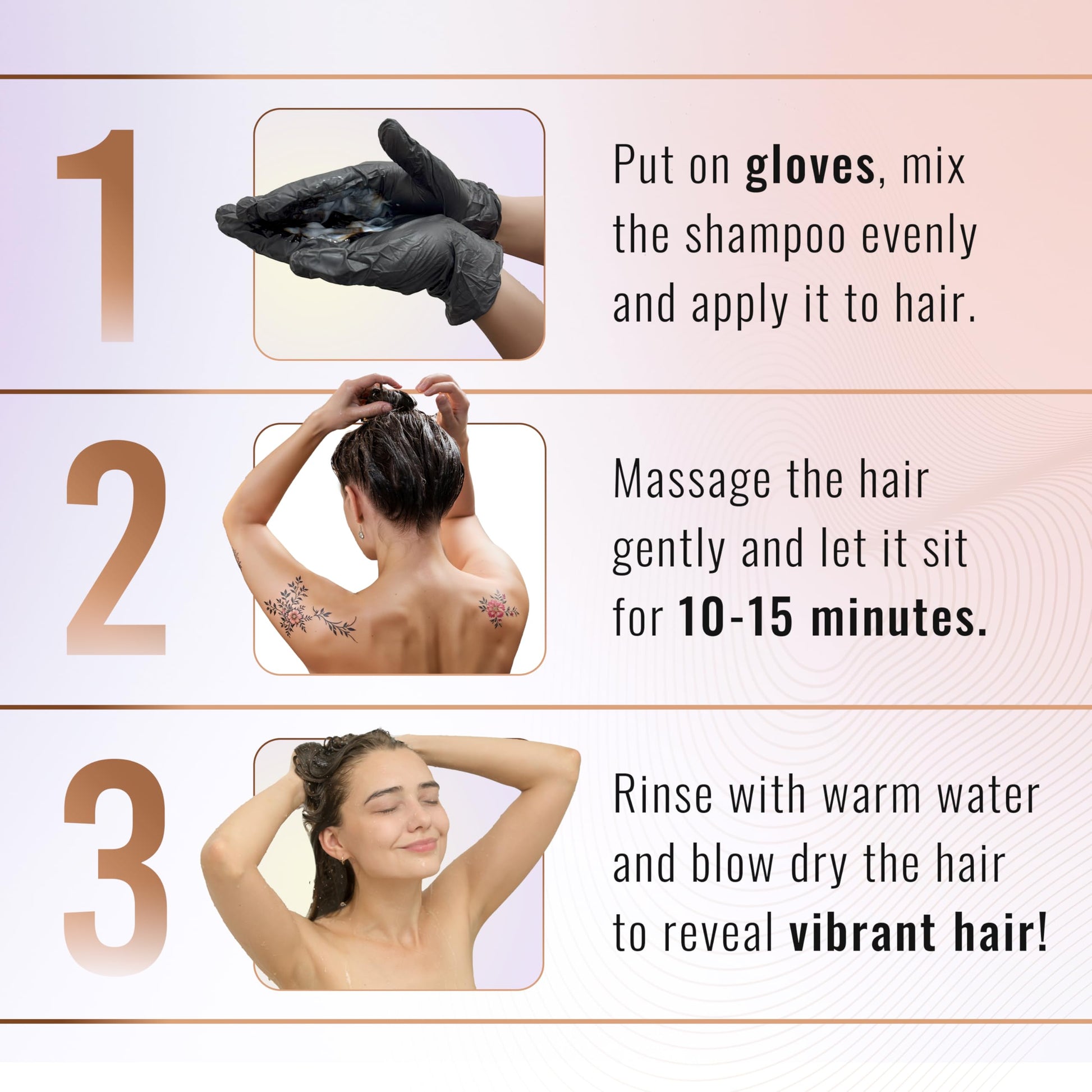 Herbishh Hair Color Shampoo for Gray Hair– Hair Dye Shampoo with Argan Hair Mask–Tamaño de viaje-Tiñe el cabello en minutos–Color de larga duración–10pack+1pack (Dark Brown)