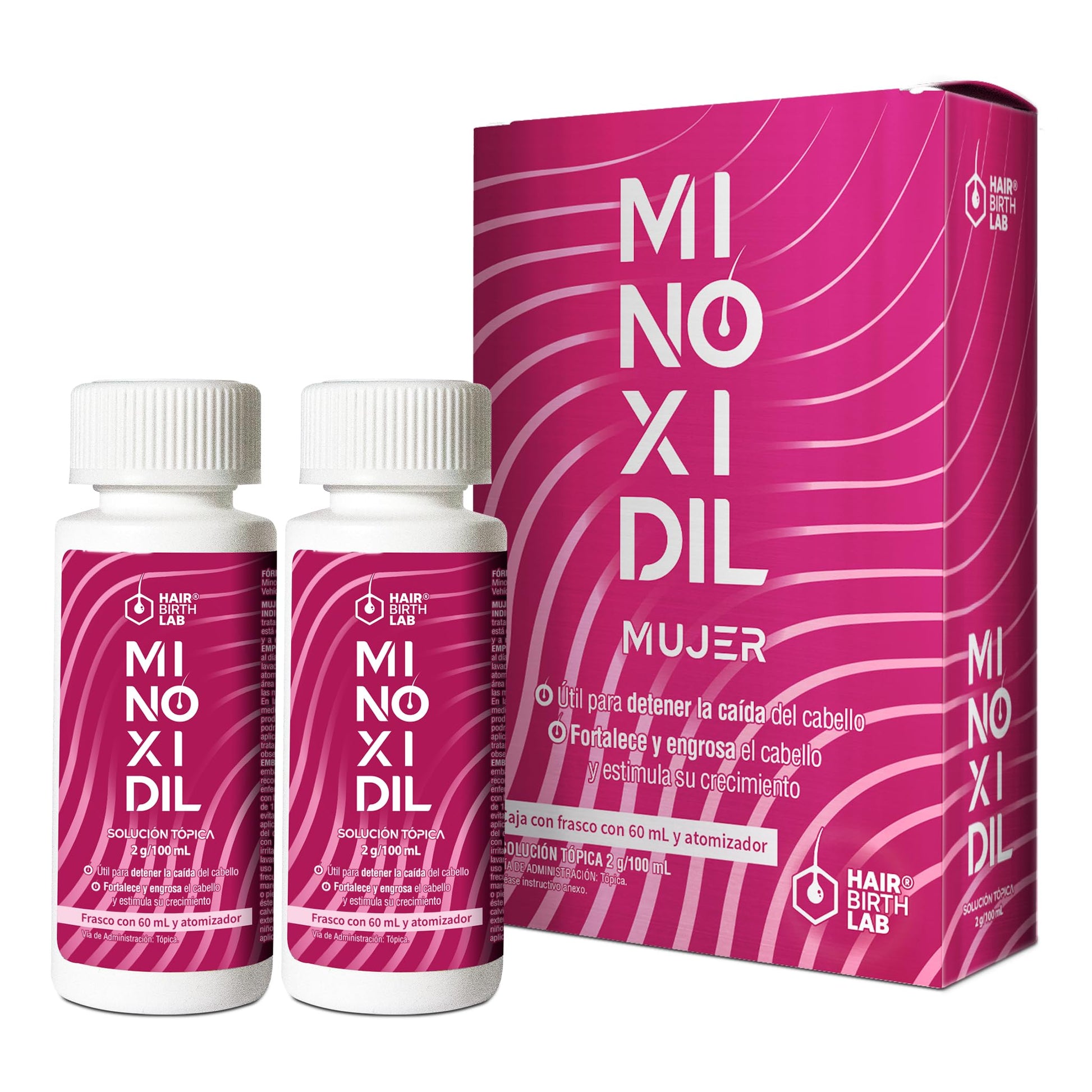 HAIR BIRTH LAB Minoxidil Mujer 60 ml - 2 Pack
