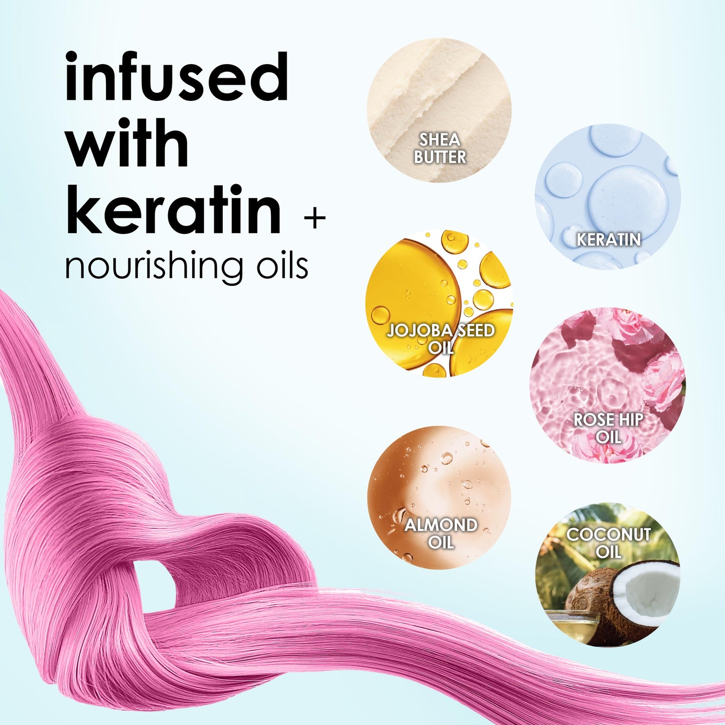 Acondicionador KERACOLOR rosa claro Plus 12 Onzas