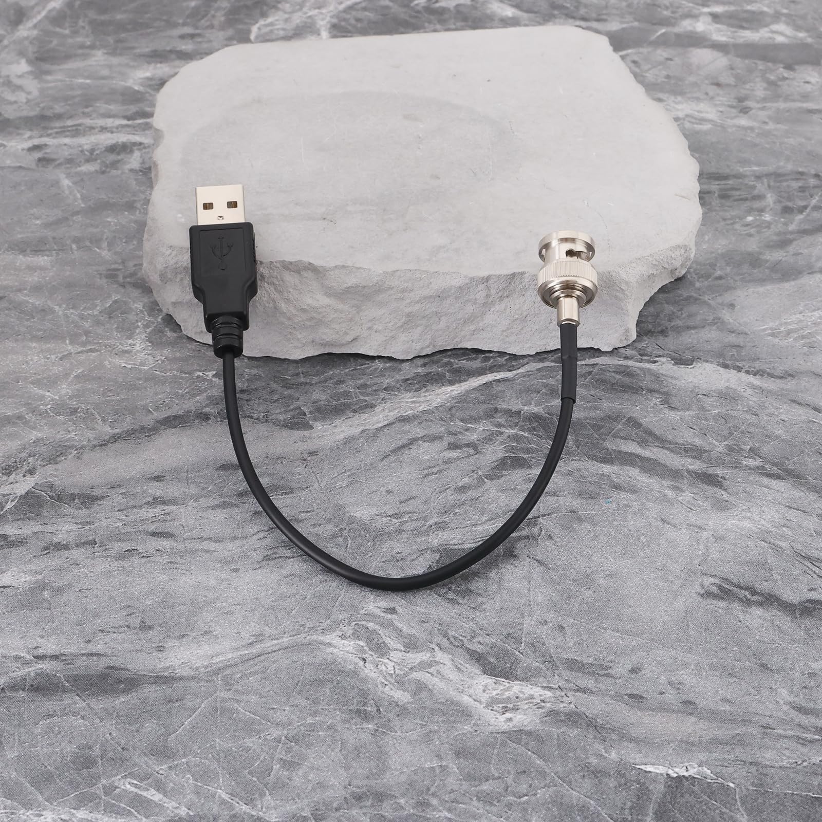 Create idea - 2 cables RG174 BNC macho a USB 2.0 macho adaptador de conector adecuado para prueba coaxial de potencia (20 cm, 50 ohm)