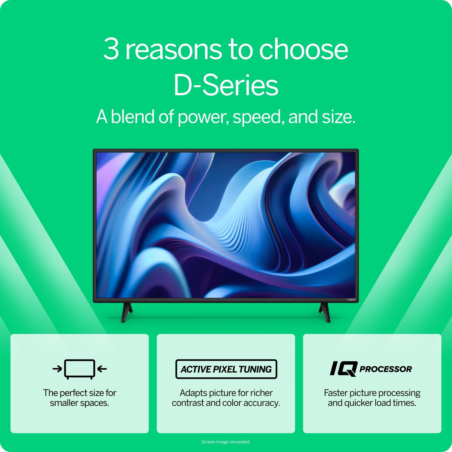 Smart TV VIZIO Serie D 32 Pulgadas HD 720p con Apple AirPlay y Chromecast Integrados compatibilidad con Alexa Modelo 2022