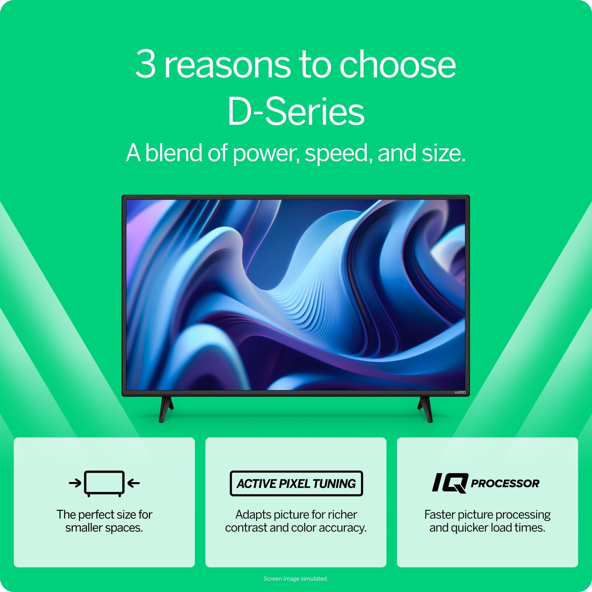 Smart TV VIZIO Serie D 32 Pulgadas HD 720p con Apple AirPlay y Chromecast Integrados compatibilidad con Alexa Modelo 2022