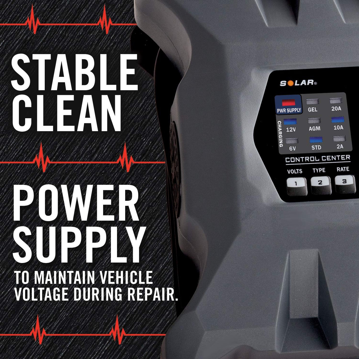 Clore Automotive PL2320 Cargador inteligente totalmente automático de 20 amperios, cargador de batería de 6 V y 12 V, mantenedor de batería y fuente de alimentación estable con compensación de temperatura