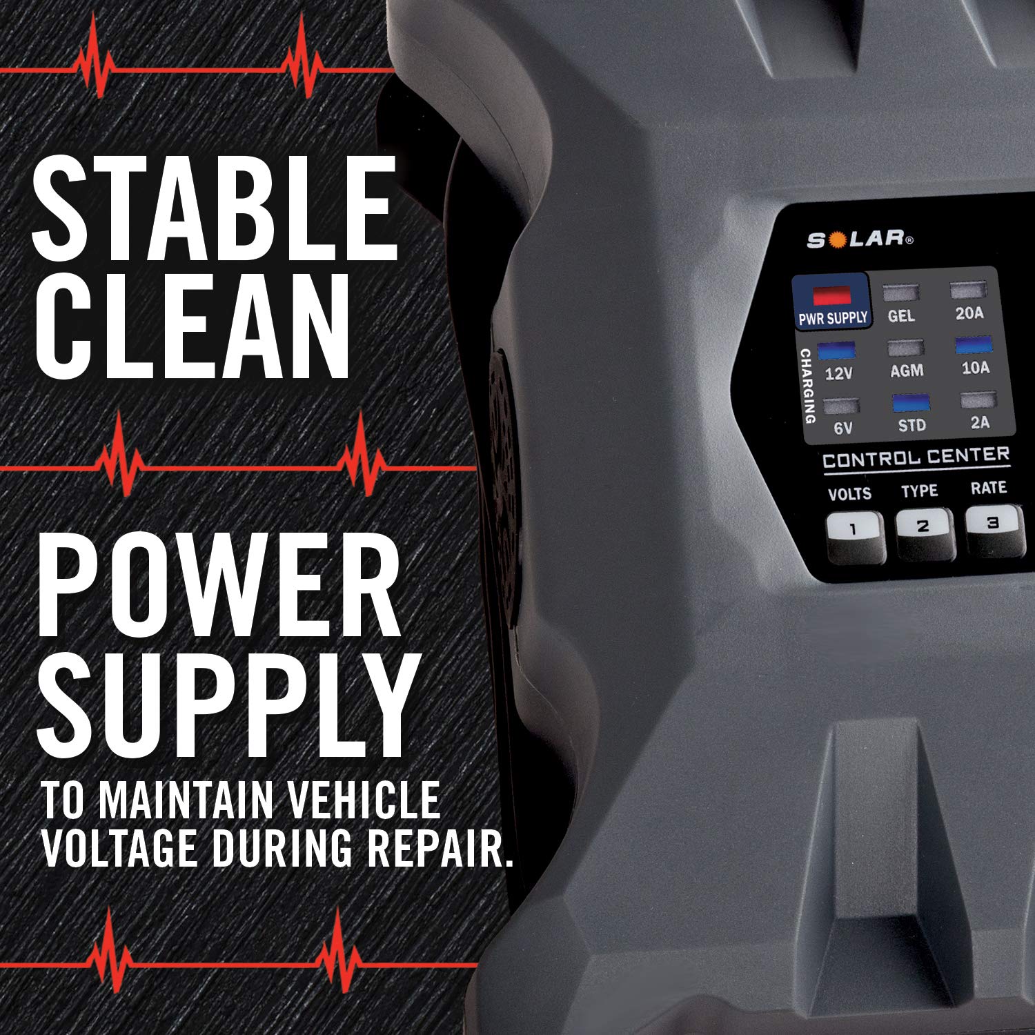 Clore Automotive PL2320 Cargador inteligente totalmente automático de 20 amperios, cargador de batería de 6 V y 12 V, mantenedor de batería y fuente de alimentación estable con compensación de temperatura