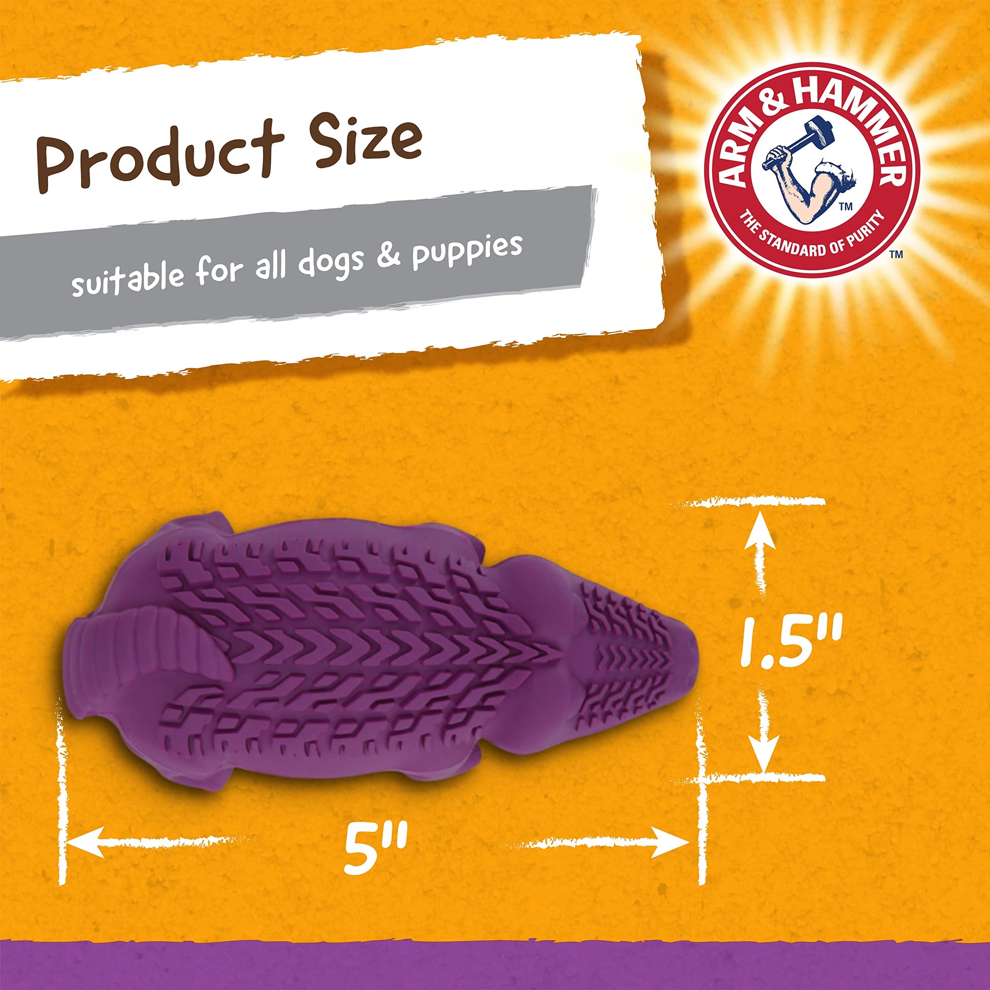 Arm & Hammer, Juguete para Perro Mini Cocodrilo de 5.2"