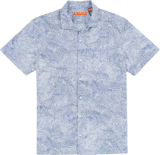 Tori Richard Mens Regular Fit Short Sleeve Cotton Shirt, Tendensea, Small