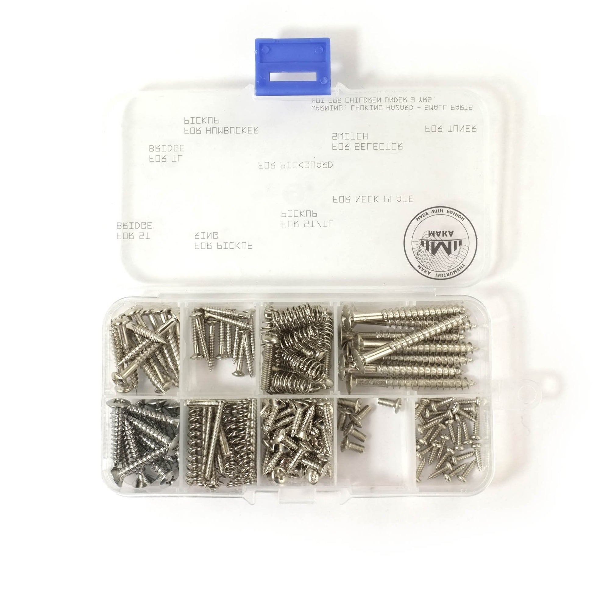 Maka surtidos guitarra Kit de tornillos, Cromado