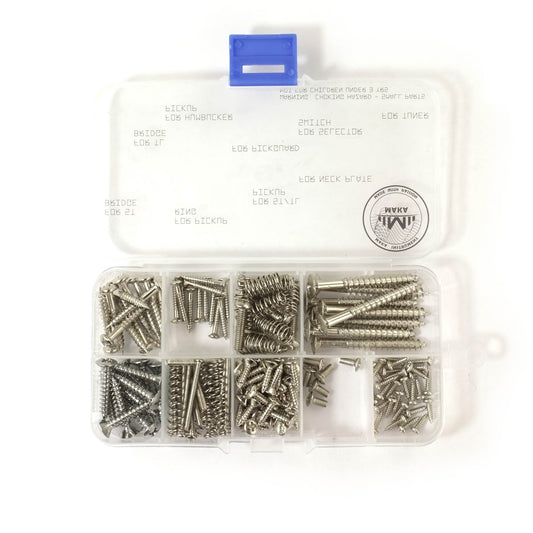 Maka surtidos guitarra Kit de tornillos, Cromado