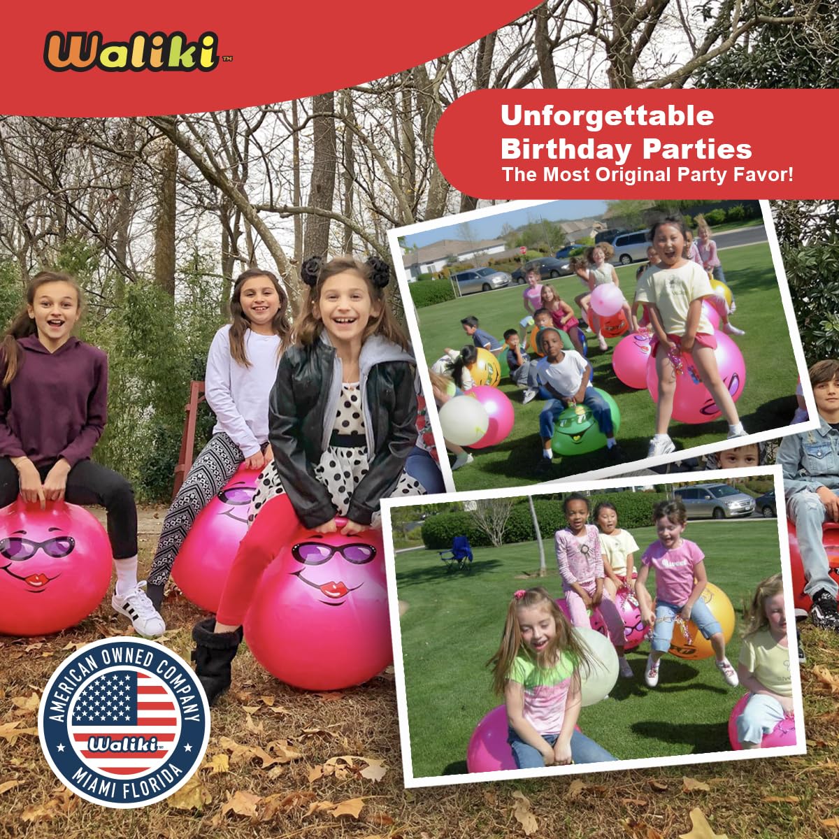 Hopper Ball WALIKI Toys Emoji 20 Pulgadas para Niños de 7 a 9 Años