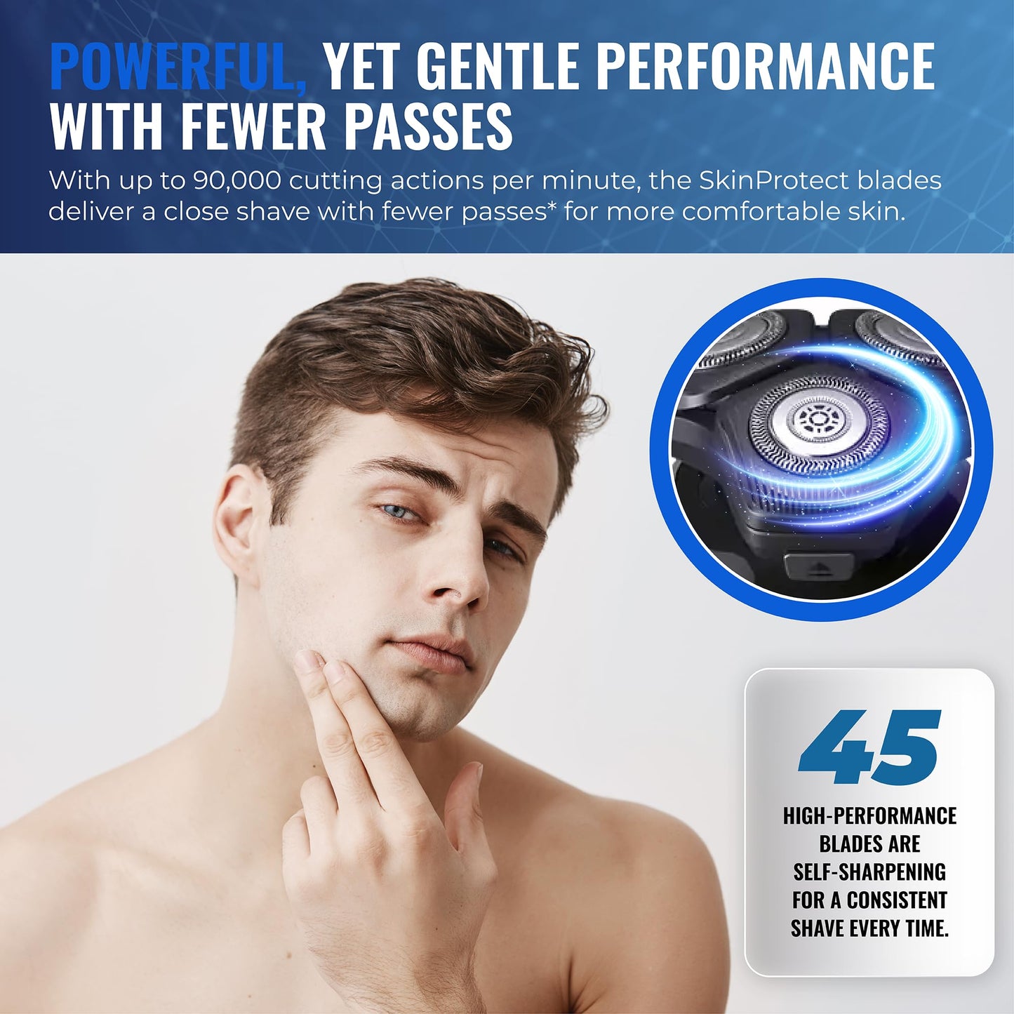 Philips Afeitadoras eléctricas para hombres, afeitadoras eléctricas recargables en húmedo y seco con tecnología SenseIQ, maquinillas de afeitar eléctricas inalámbricas para hombres con recortadora