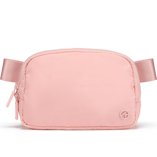 Riñonera Pander Rosa Mono de Nailon con Doble Cierre