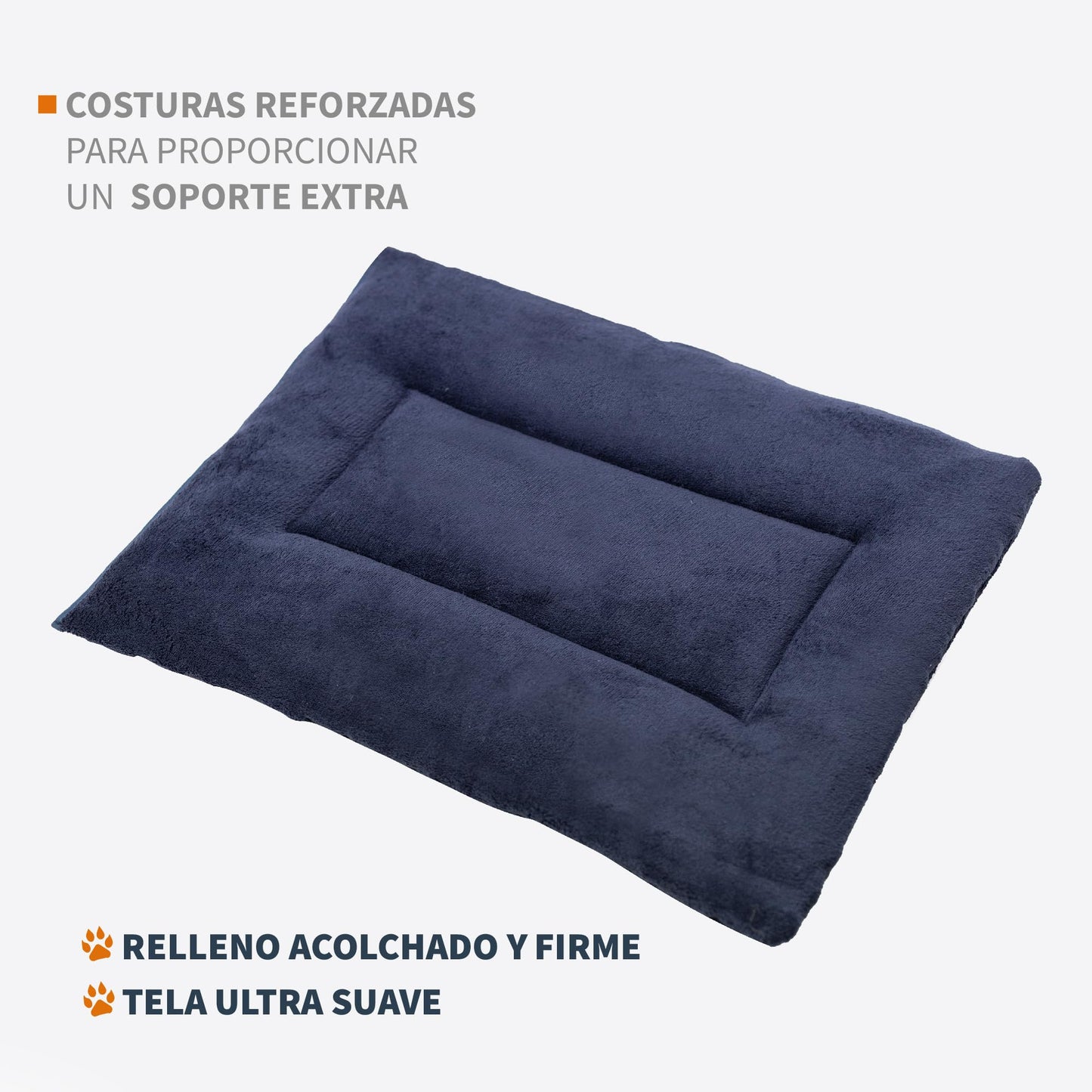 Cama para Mascotas PET TO BED Marino Suave Esponjosa Acogedora Térmica Lavable