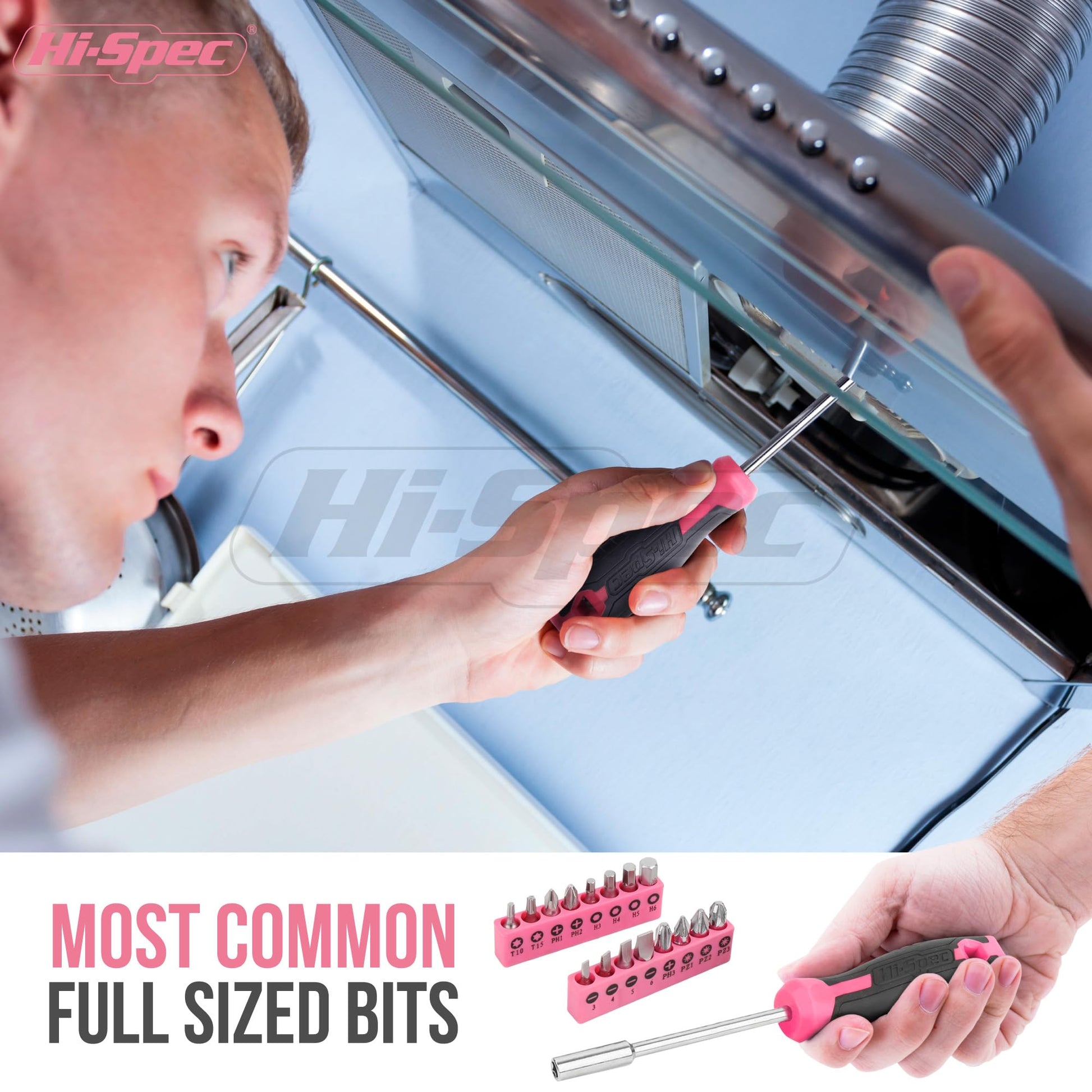 Hi-Spec Juego de Herramientas Básicas de 42 Piezas. Caja de Herramientas Manuales para el Hogar y la Oficina. Kit/Set Ideal para Reparacion, Bricolaje, y Mantenimiento. Incluye Maletin de Transporte