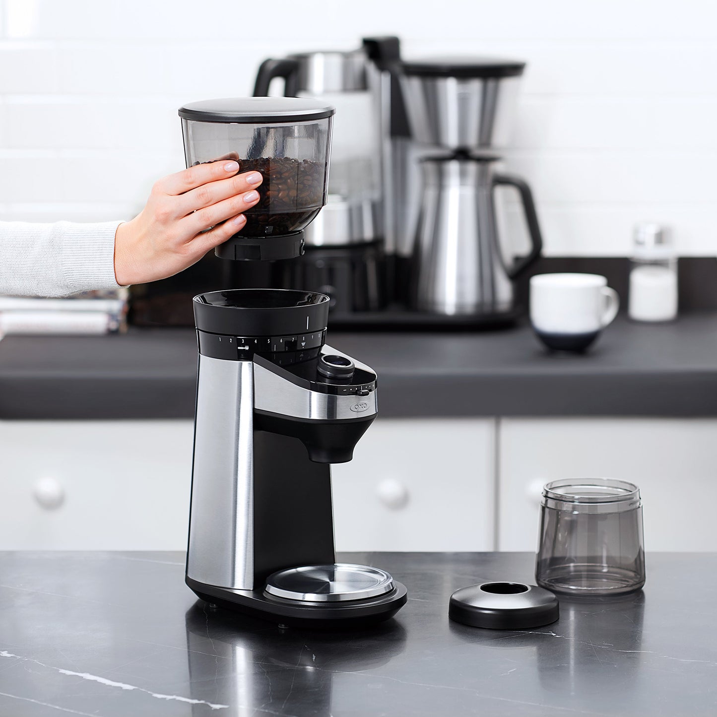Molinillo de Café Cónica Burr OXO con Escala Integrada