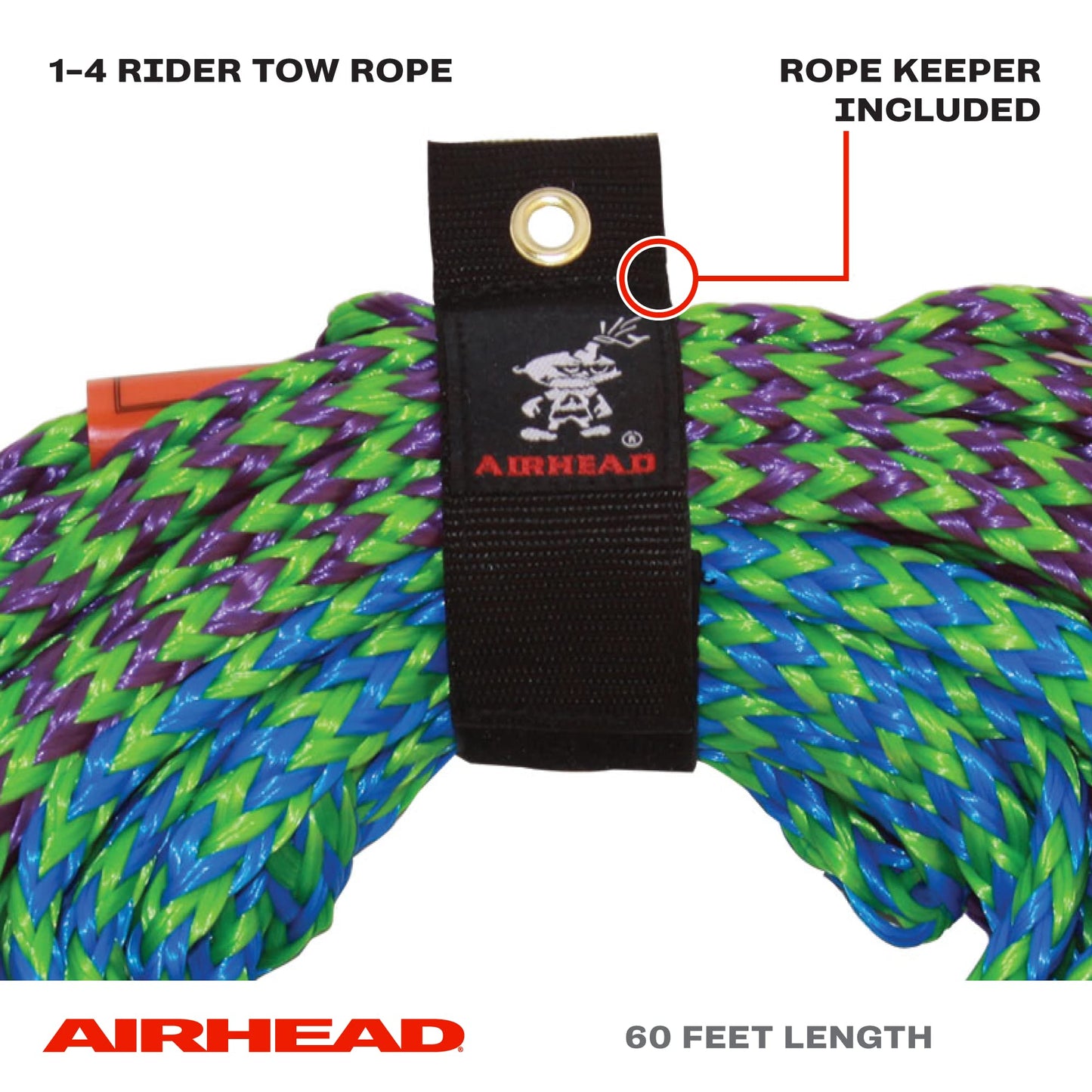 Kwik Tek AIRHEAD AHTR-42 4 Rider Tube Rope