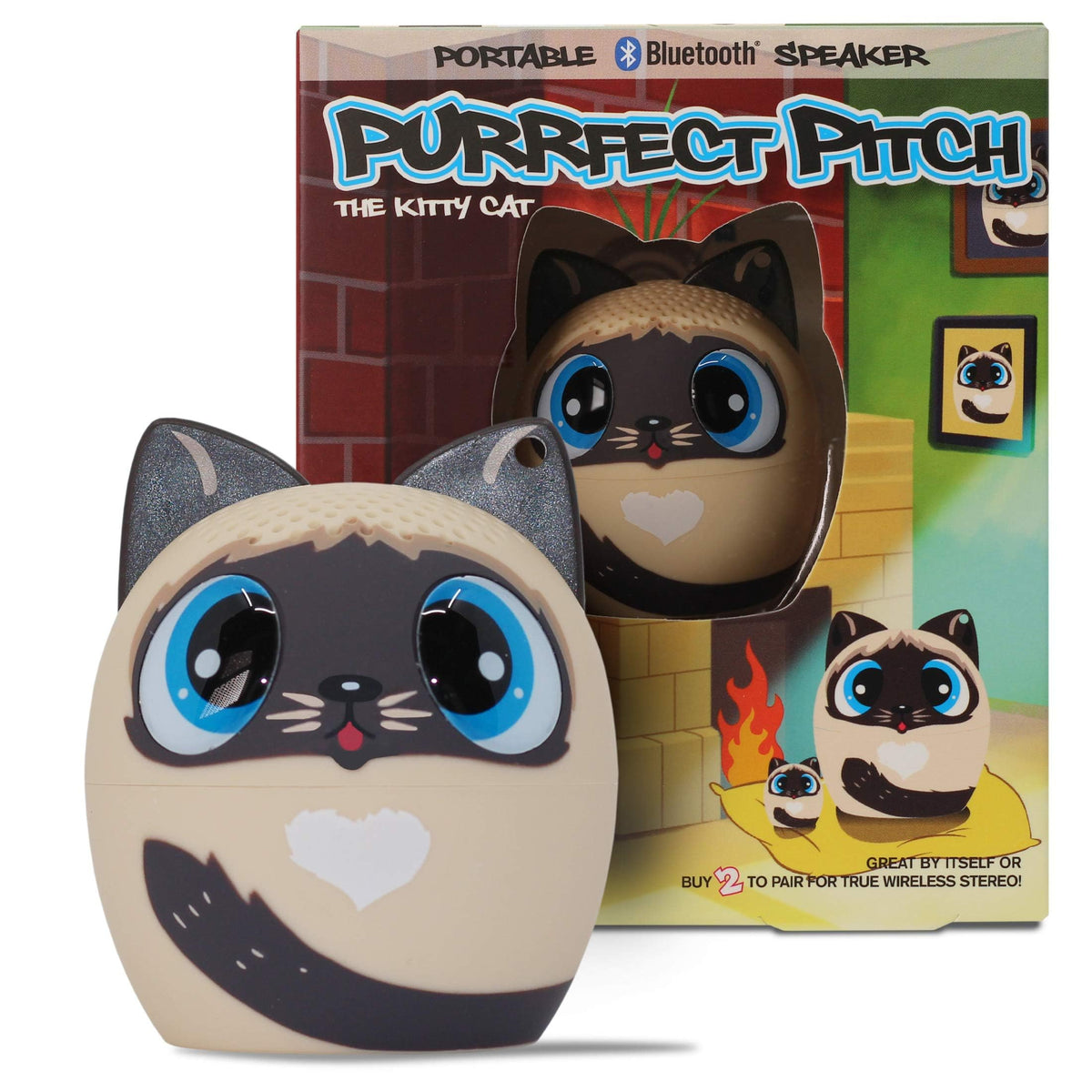Mini Altavoz Inalámbrico Bluetooth My Audio Pet Purrfect Pitch Cat para Niños
