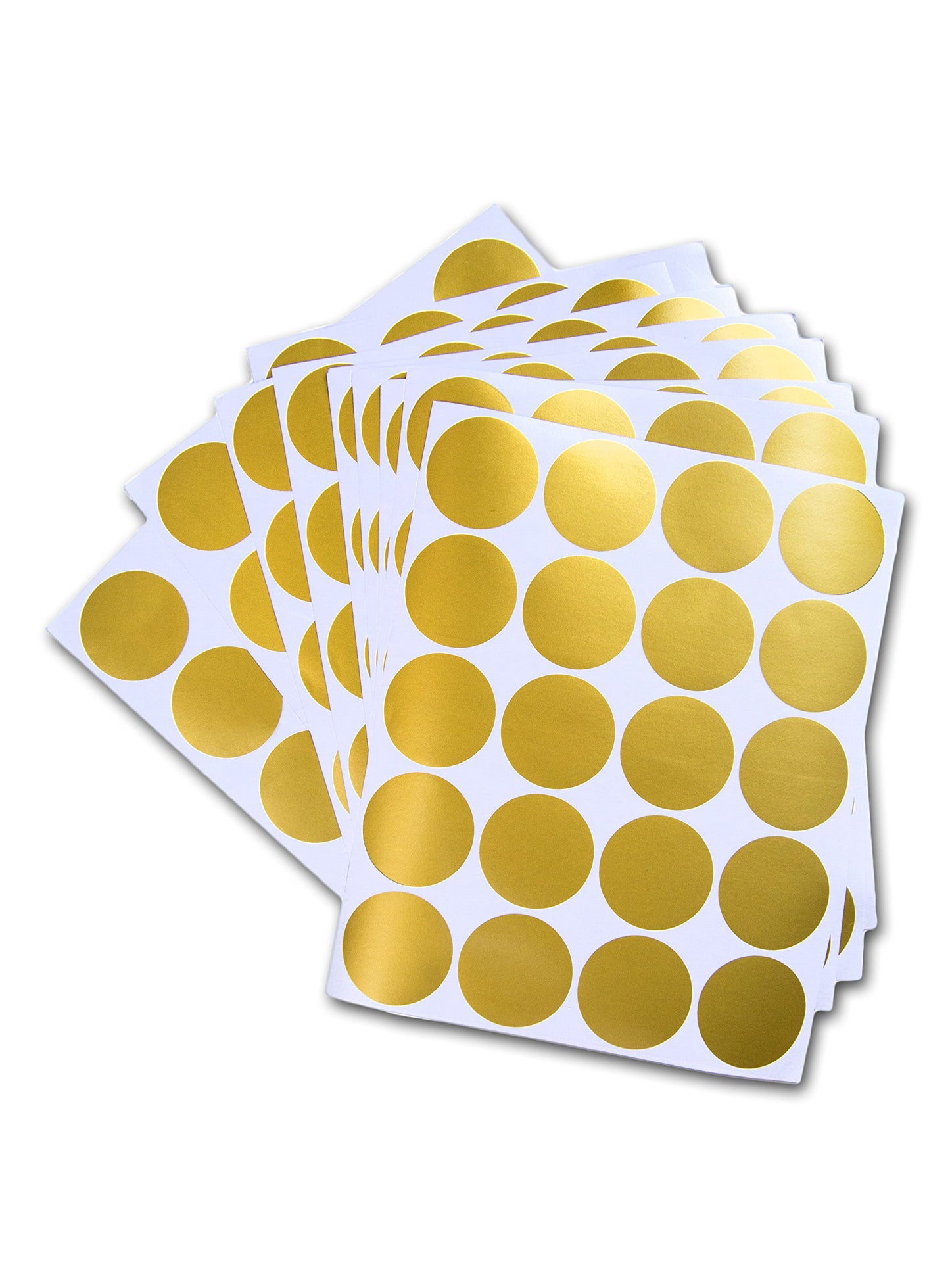 Posh Dots - Calcomanías de pared metálicas doradas para decoración festiva del bebé, guardería, habitación de los niños, linda y divertida (200 calcomanías) vinilo extraíble redondo de lunares, seguro
