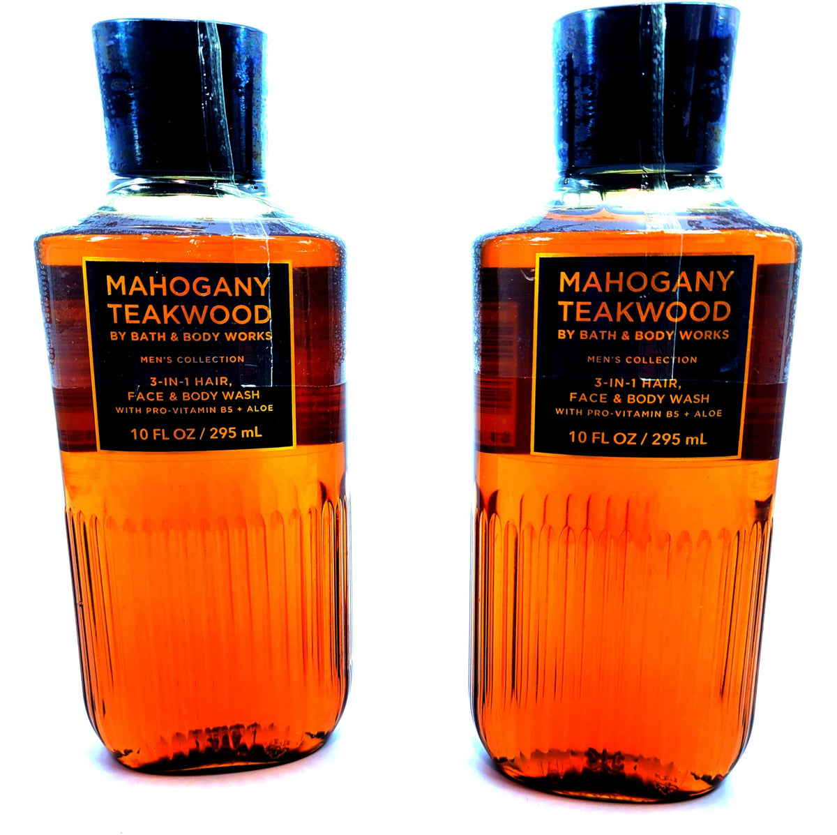 Bath and Body Works 2 Pack Men's Collection 2 in 1 Hair and Body Wash TEAKWOOD.