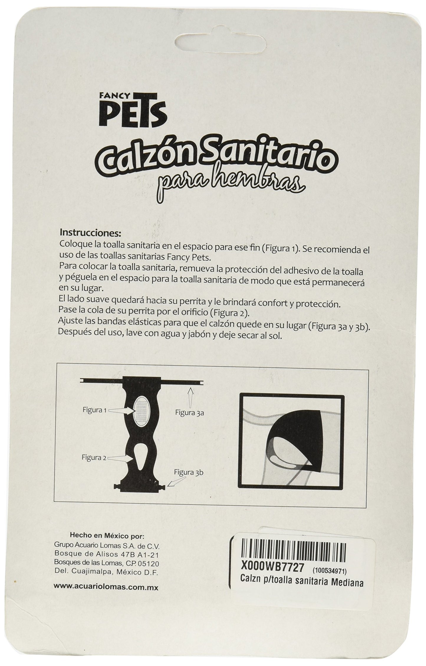 Fancy Pets Calzón Sanitario Tamaño Mediano para Perro Varios Colores