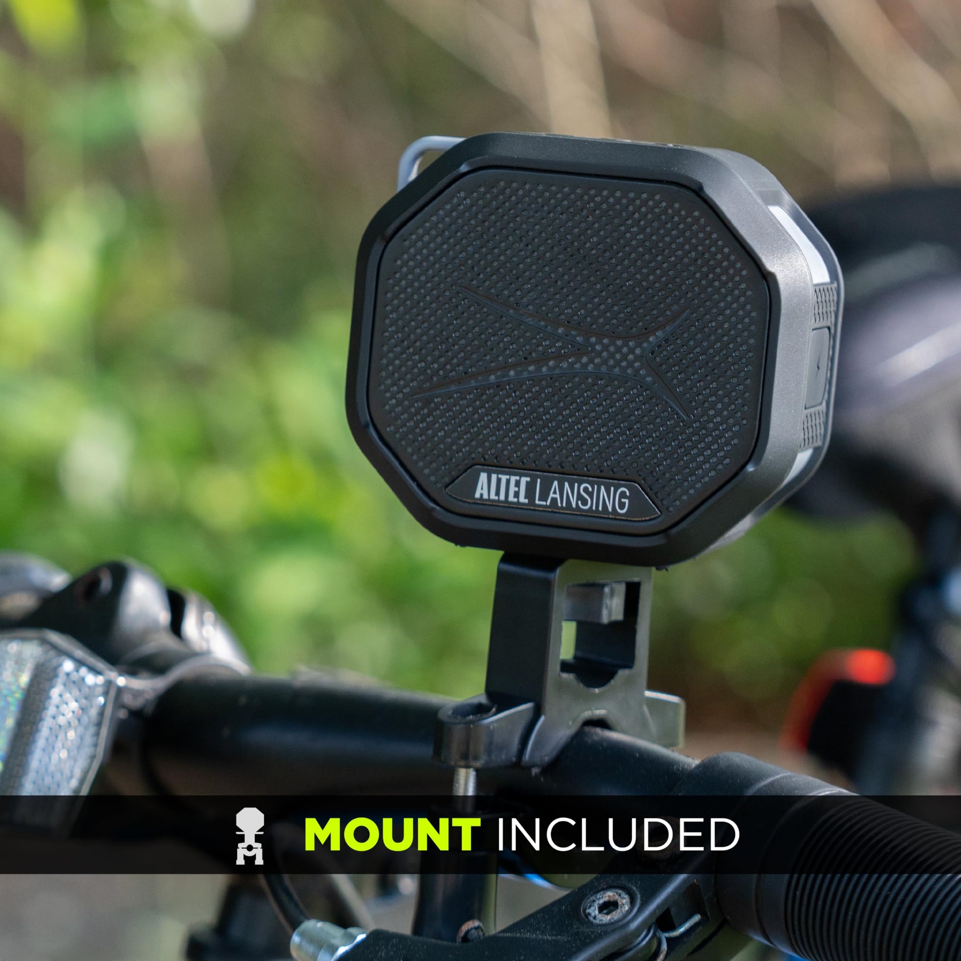 Altec Lansing HYDRATREK - Altavoz magnético Bluetooth, Impermeable IP67, Altavoz portátil, emparejamiento inalámbrico Verdadero, Carga rápida USB-C, batería de 3.7 V 400 mAh, Asistente de Voz,