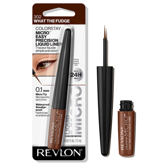 Revlon Colorstay Micro Easy Precision Liquid Liner, 302 What the Fudge Marron