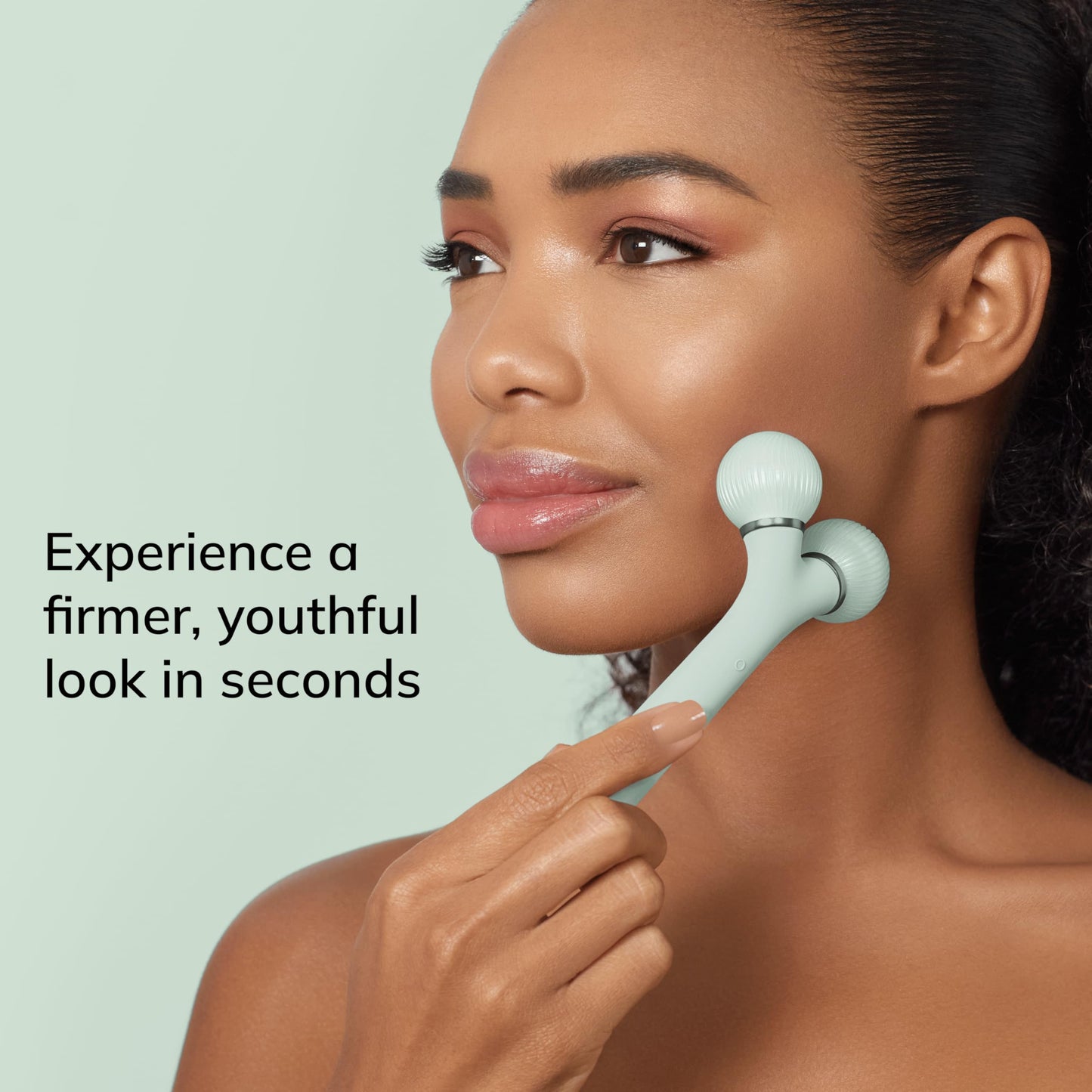 GESKE | Rodillo facial sónico SmartAppGuided™ | 4 en 1 | rodillo derma | dispositivo para la cara | rodillo derma | Rodillo facial profesional | Reafirma y define la piel del rostro