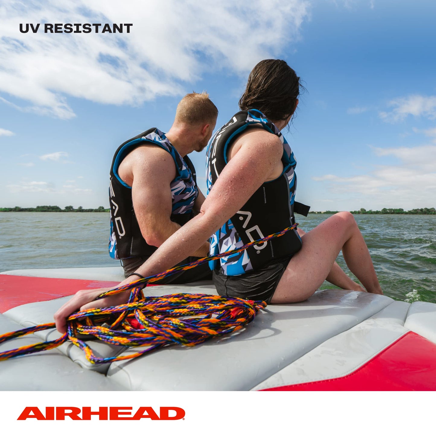 Kwik Tek AIRHEAD AHTR-60, 2 Rider Tube Tow Rope