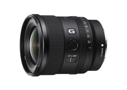Sony FE 20mm F1.8 G Lente G de Gran Apertura de Marco Completo, Modelo SEL20F18G, Negro